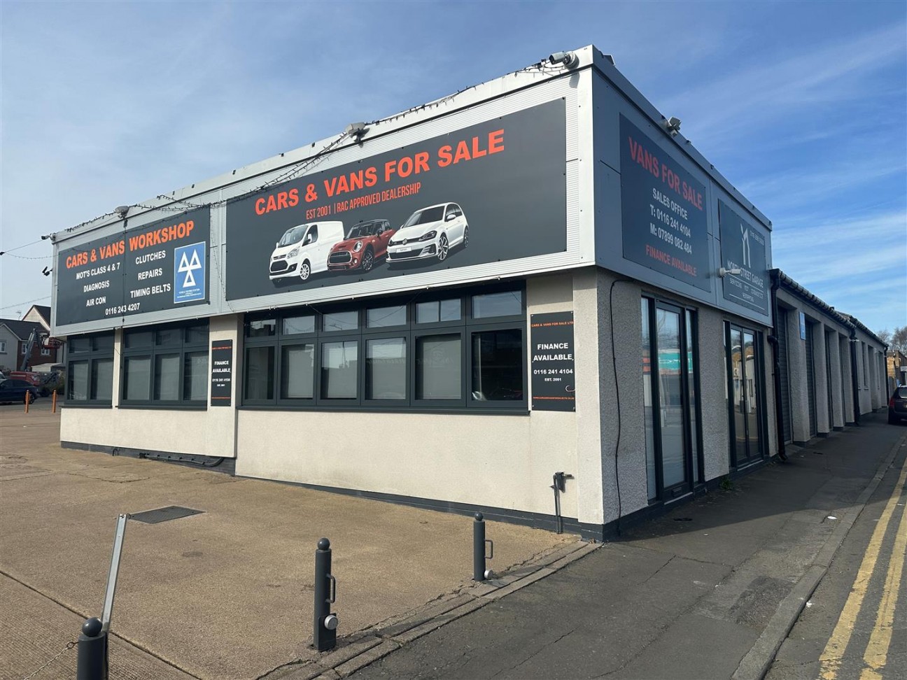 Forcourt & Sales Pitch, Leicester Road/North Street, Wigston