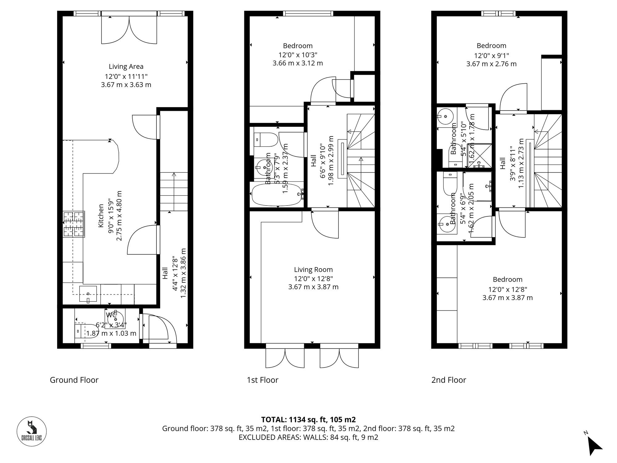Floorplan for Lancaster Gate, Upper Cambourne, CB23