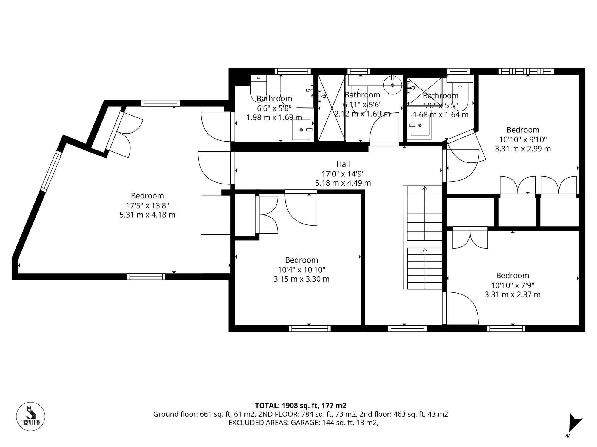 Floorplan for New Hall Lane, Great Cambourne, CB23