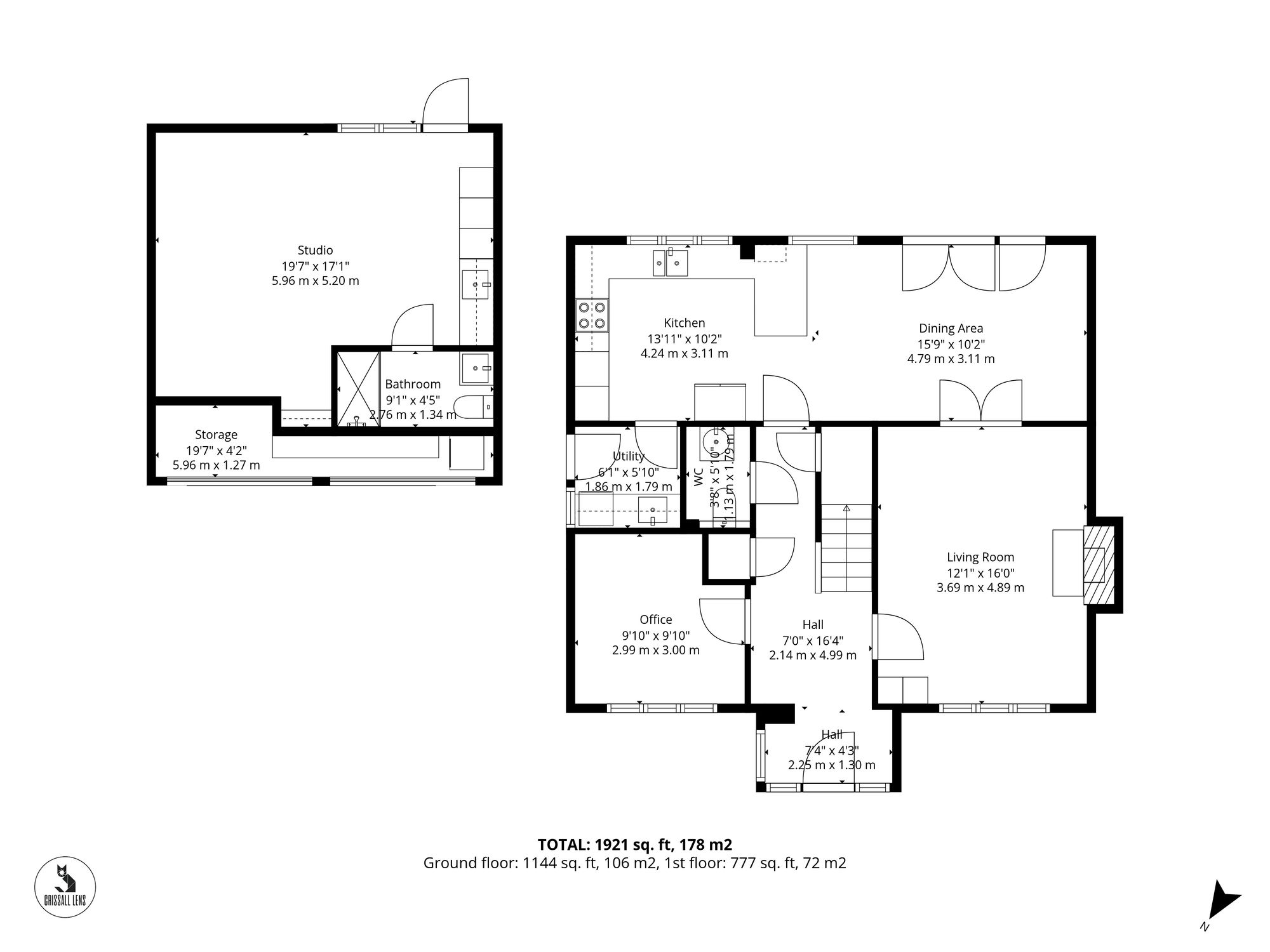 Floorplan for Font Drive, Papworth Everard, CB23