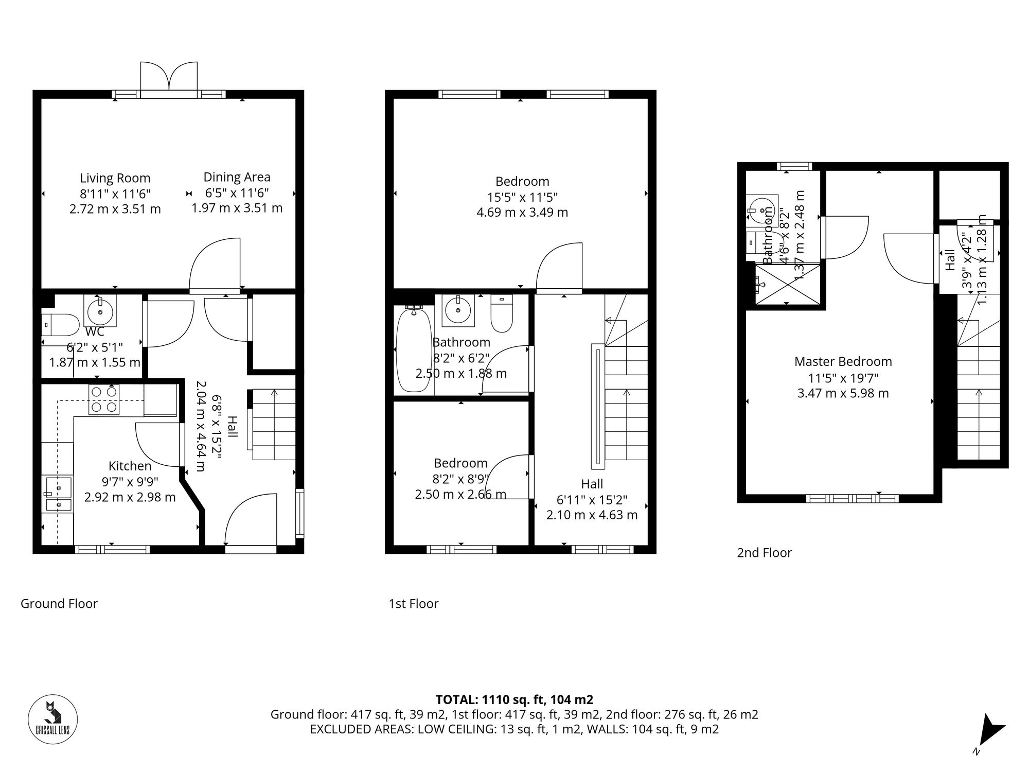 Floorplan for Bisley Crescent, Upper Cambourne, CB23