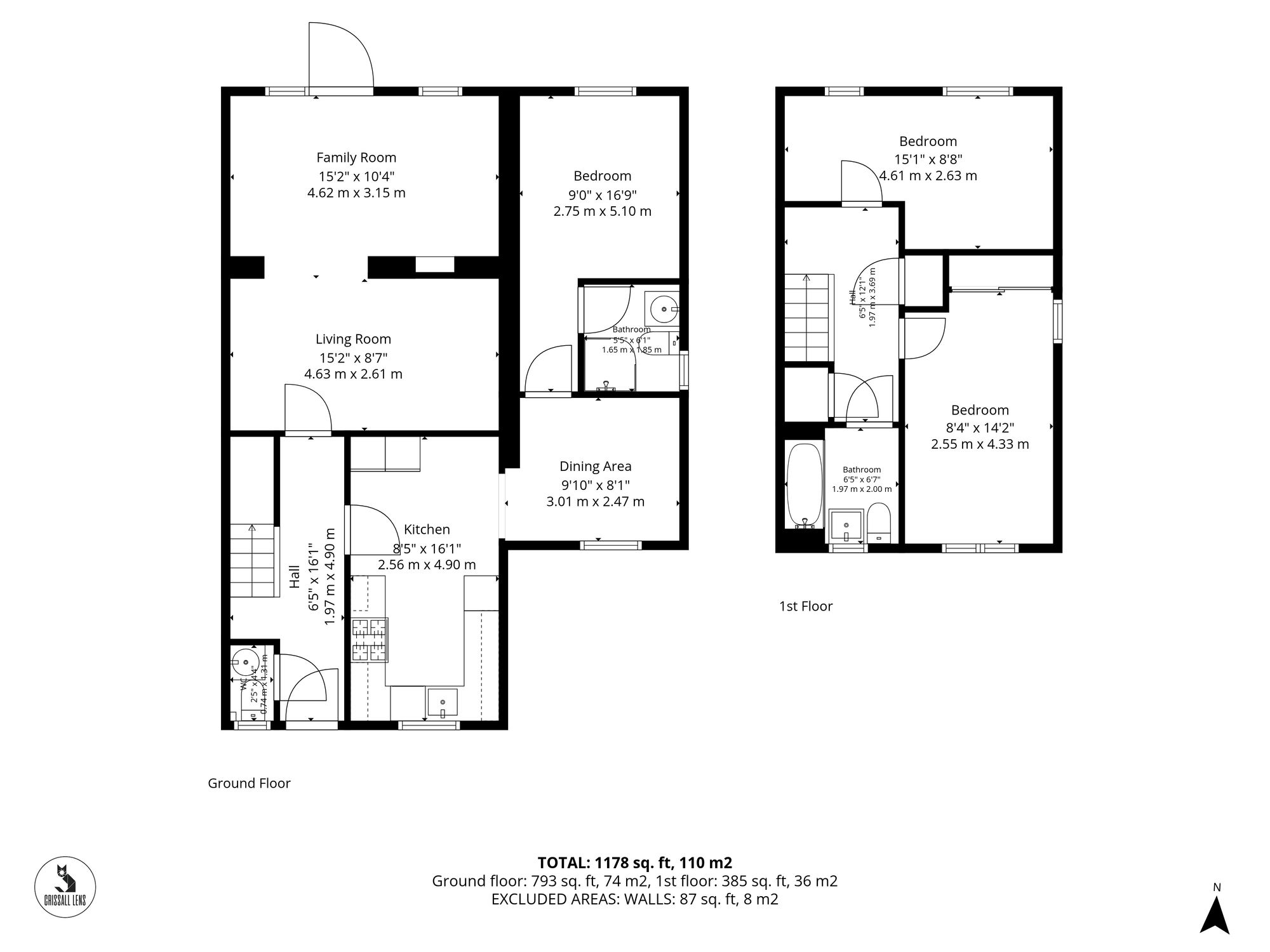 Floorplan for Stott Street, Papworth Everard, CB23