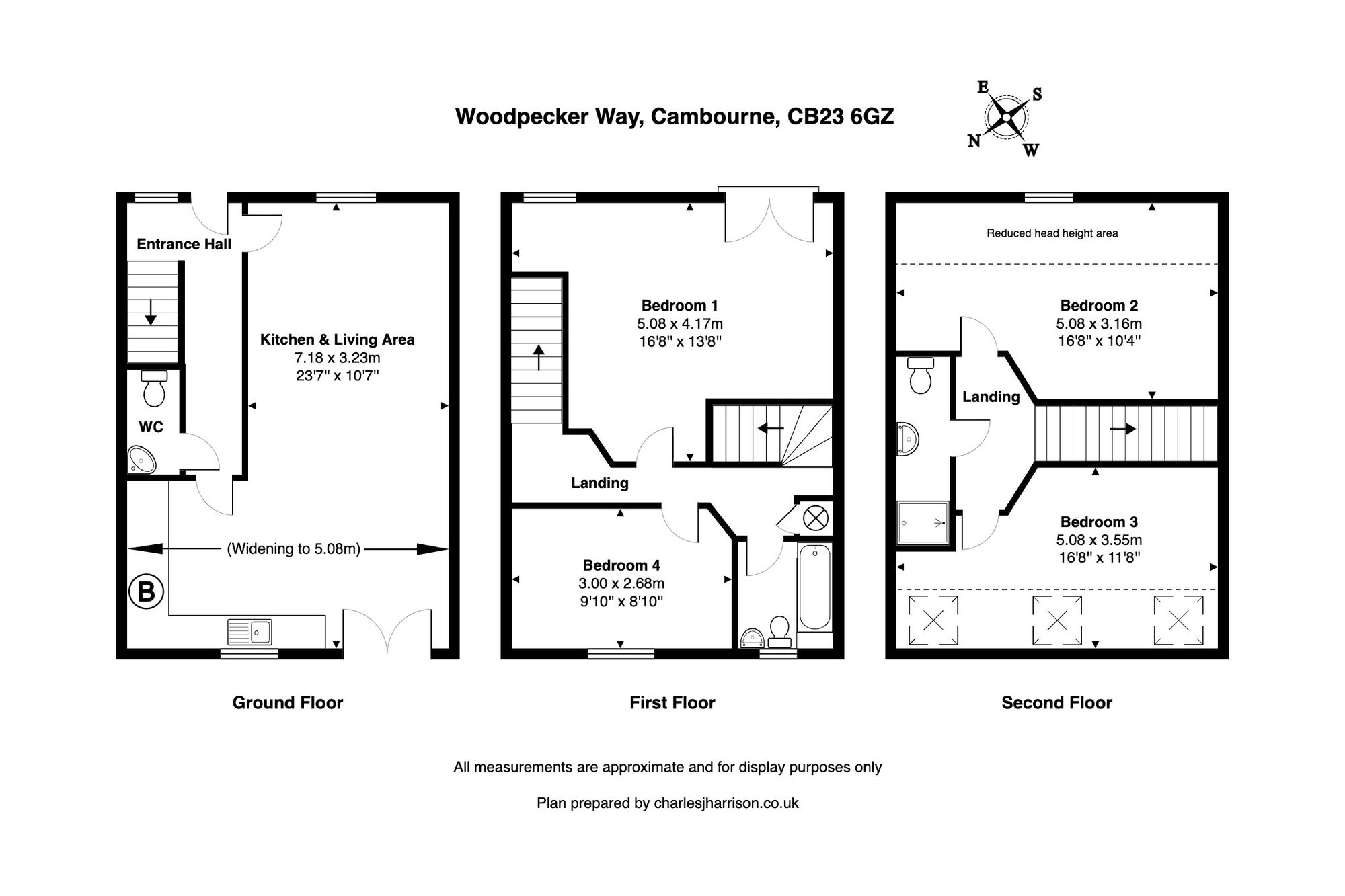 Floorplan for Woodpecker Way, Great Cambourne, CB23
