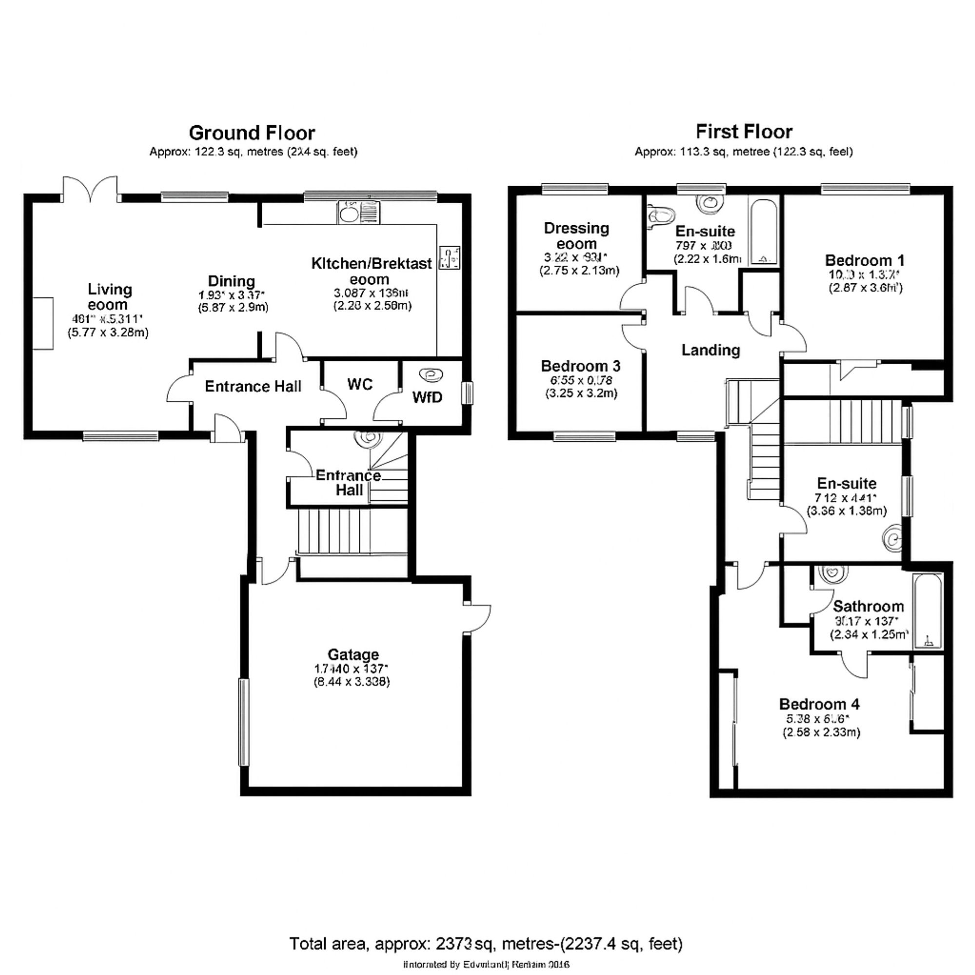 Floorplan for Wether Road, Great Cambourne, CB23