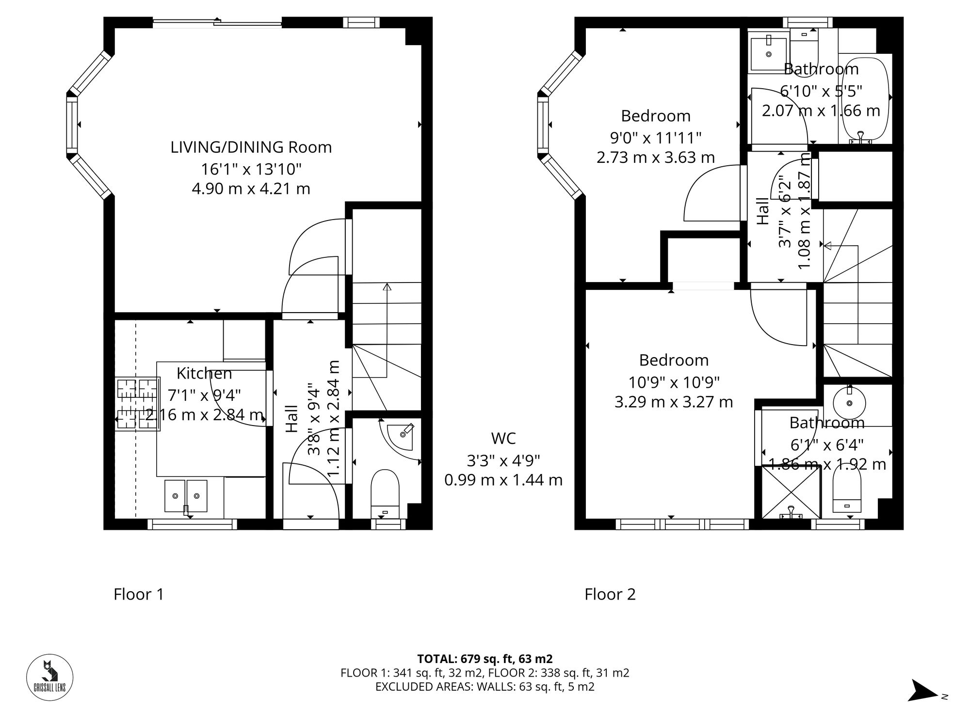 Floorplan for Priory Walk, Great Cambourne, CB23
