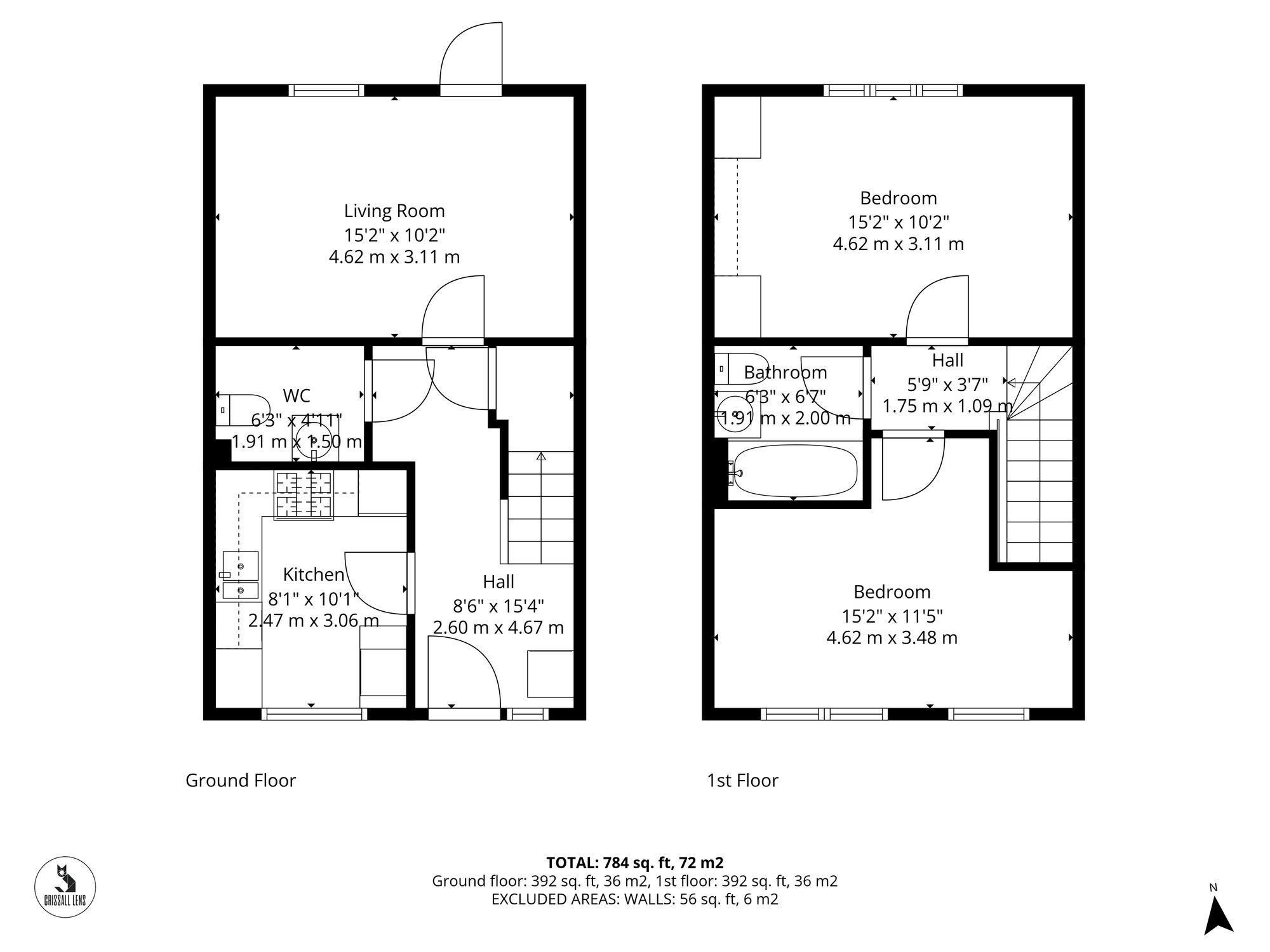 Floorplan for Vickers Way, Upper Cambourne, CB23
