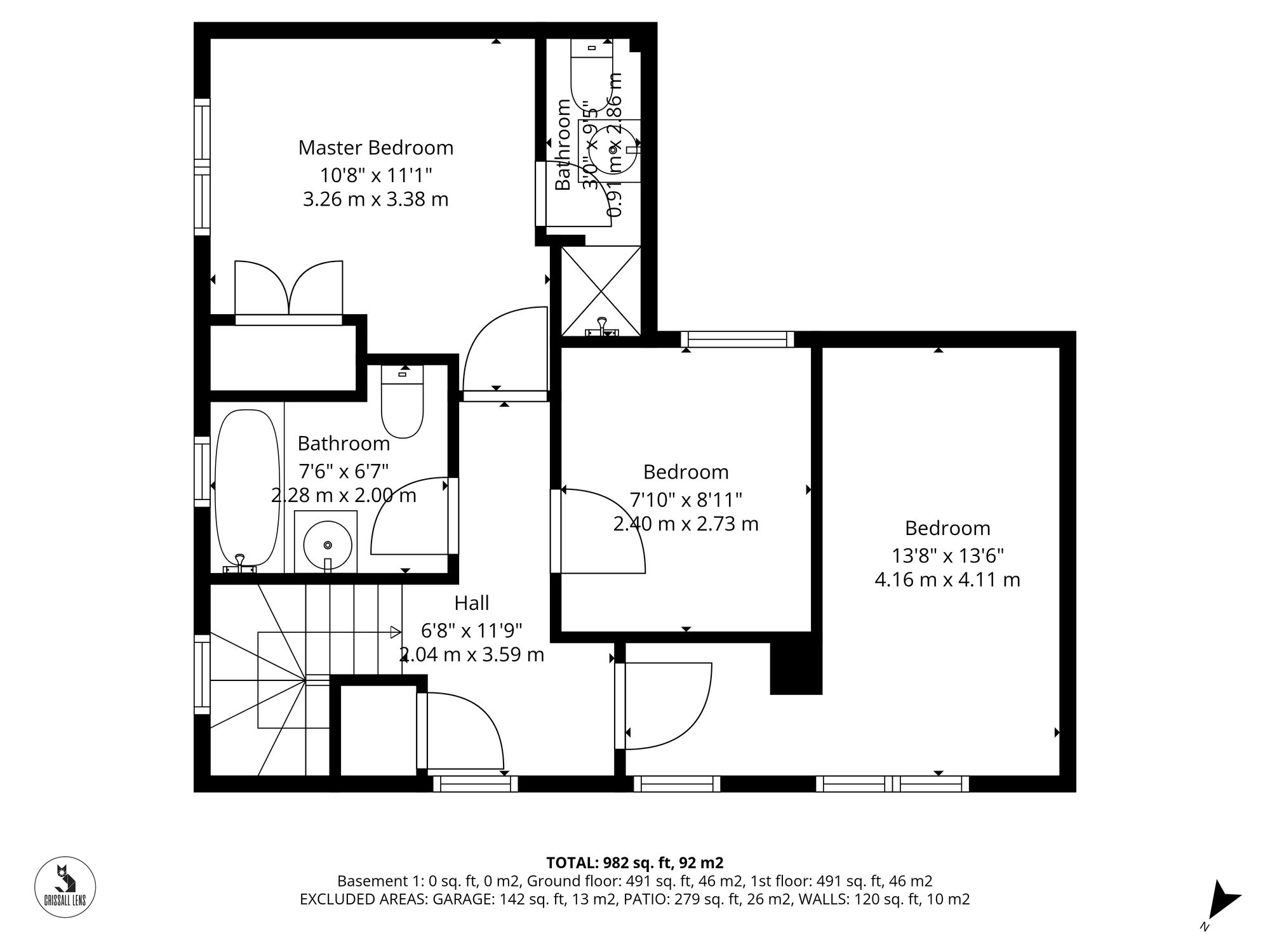 Floorplan for Brookfield Way, Lower Cambourne, CB23