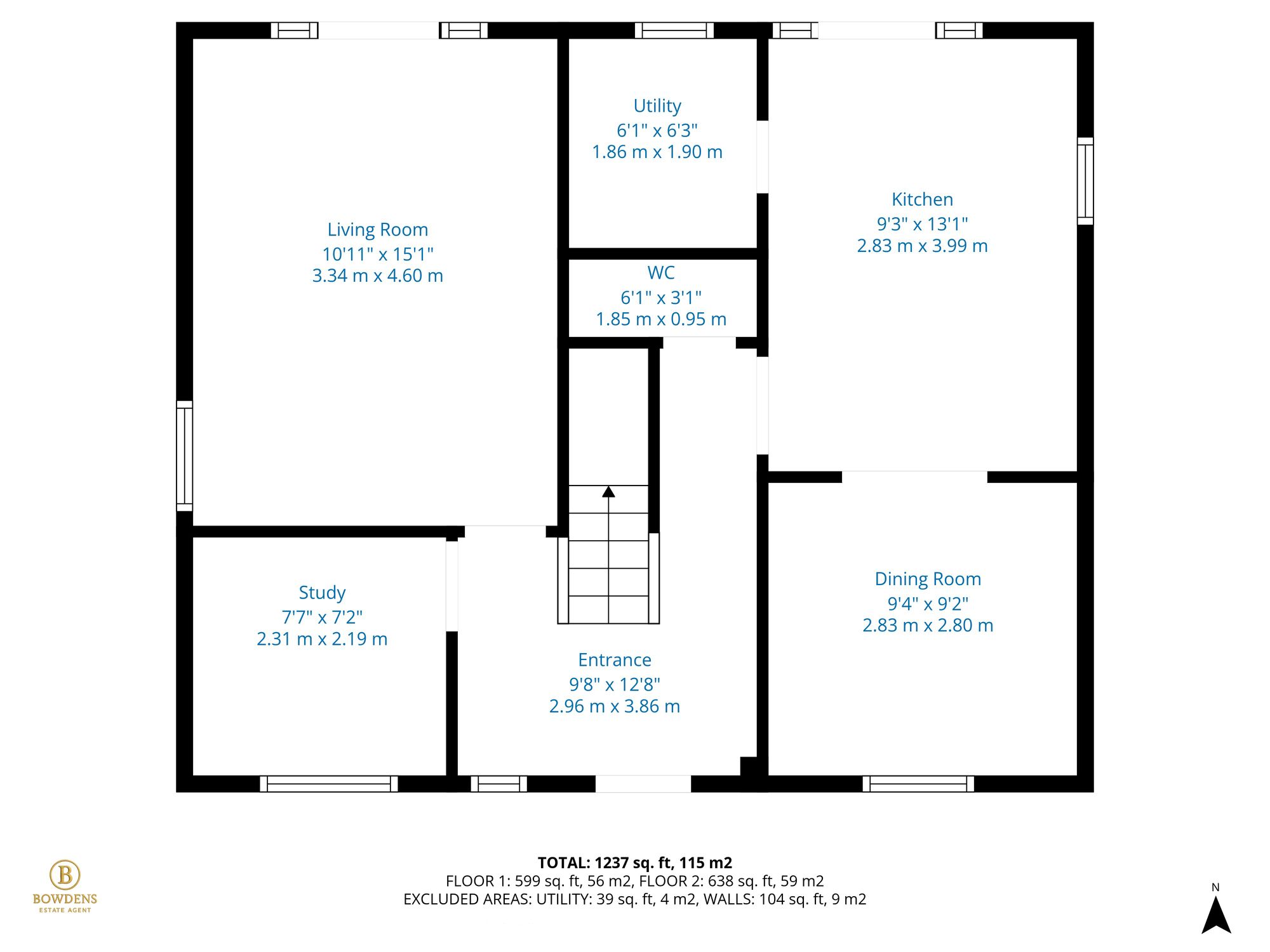 Floorplan for Hampden Close, Upper Cambourne, CB23