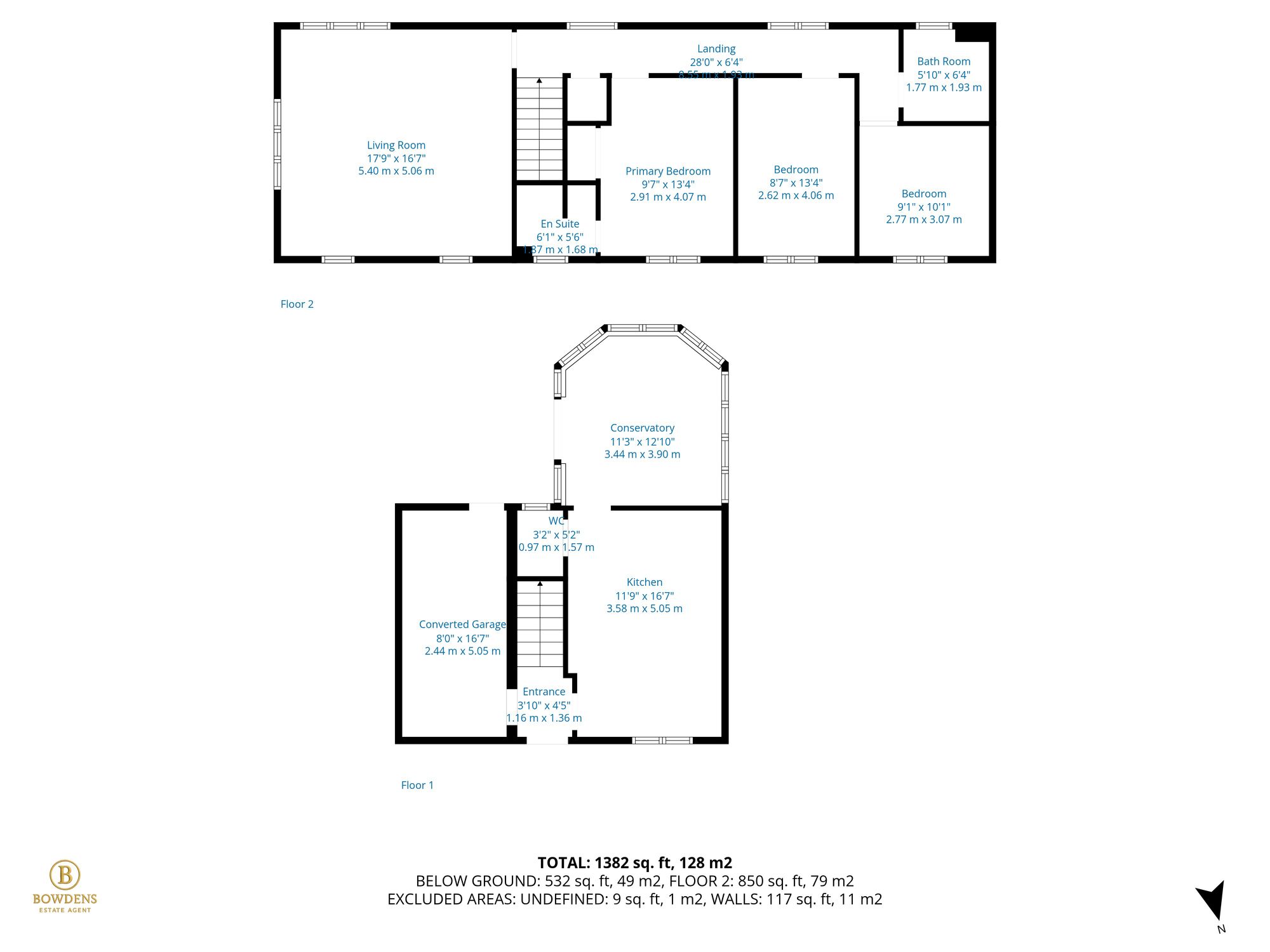 Floorplan for Merle Way, Lower Cambourne, CB23