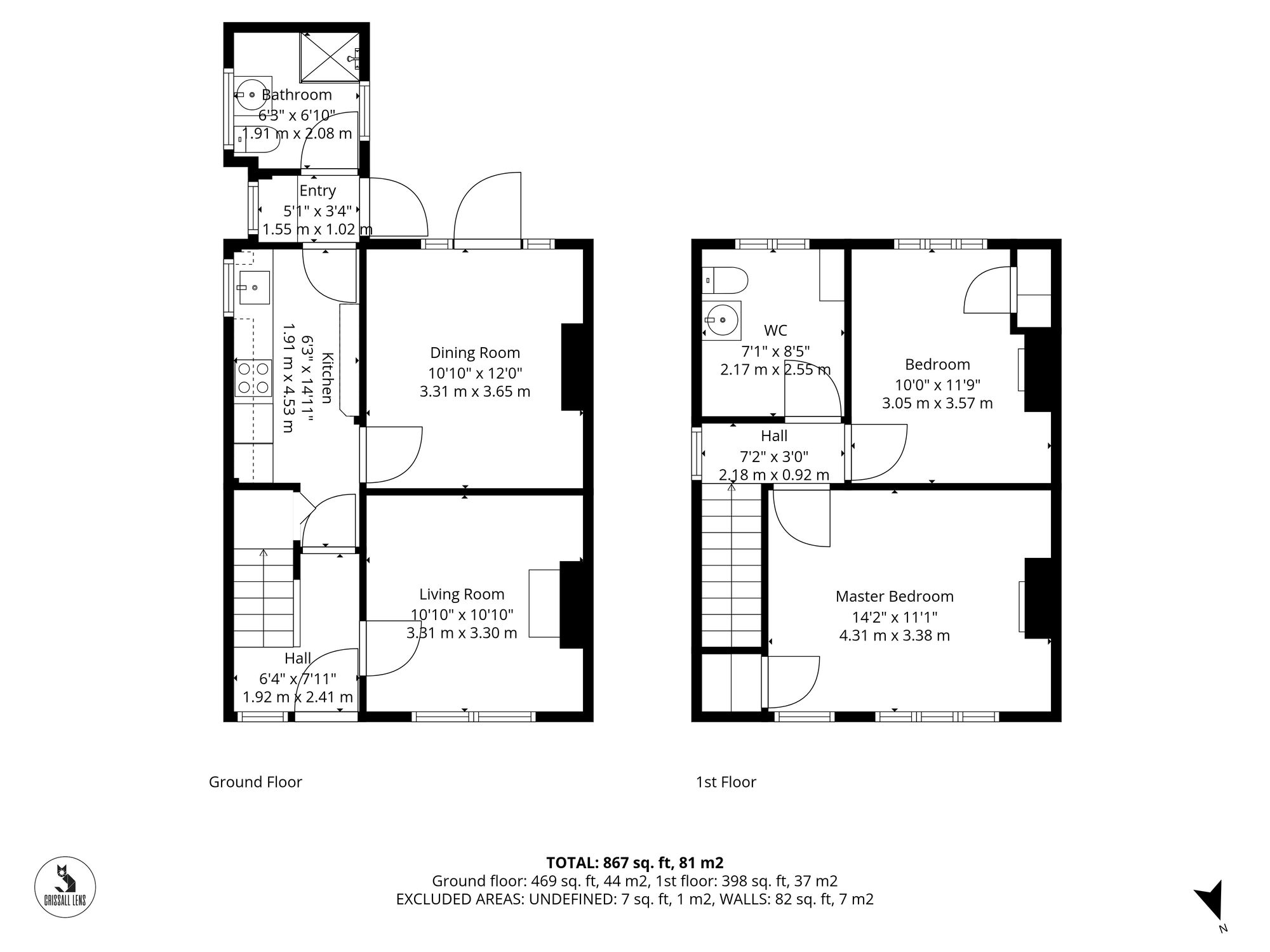 Floorplan for High Street, Hauxton, CB22