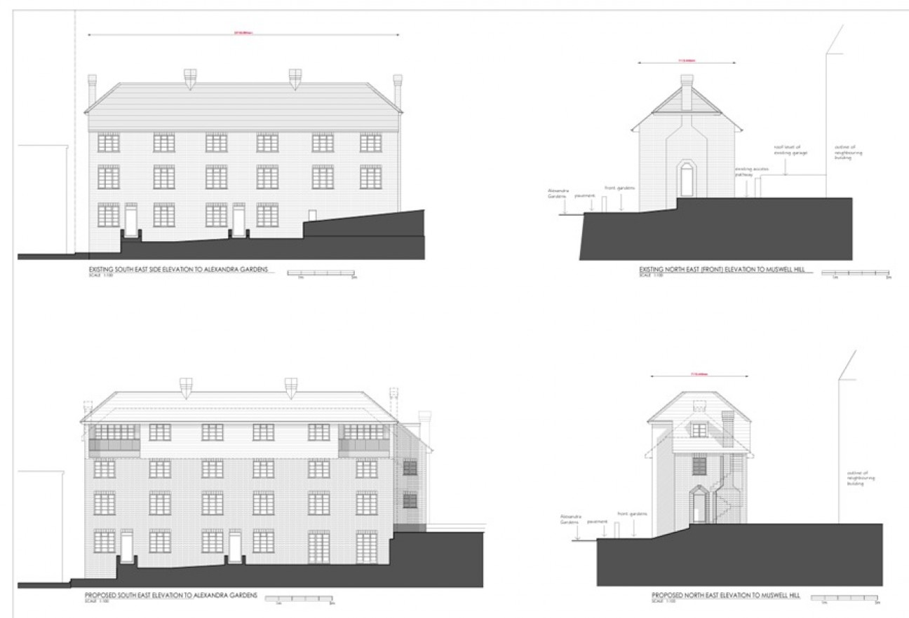 Two Bedroom Flat, Entire Freehold for Block of 8 Flats, Garage, Development Opportunity, N10 3PP