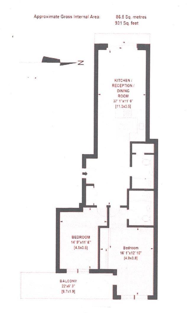 Floorplan for Queenstown Road, Battersea, SW11