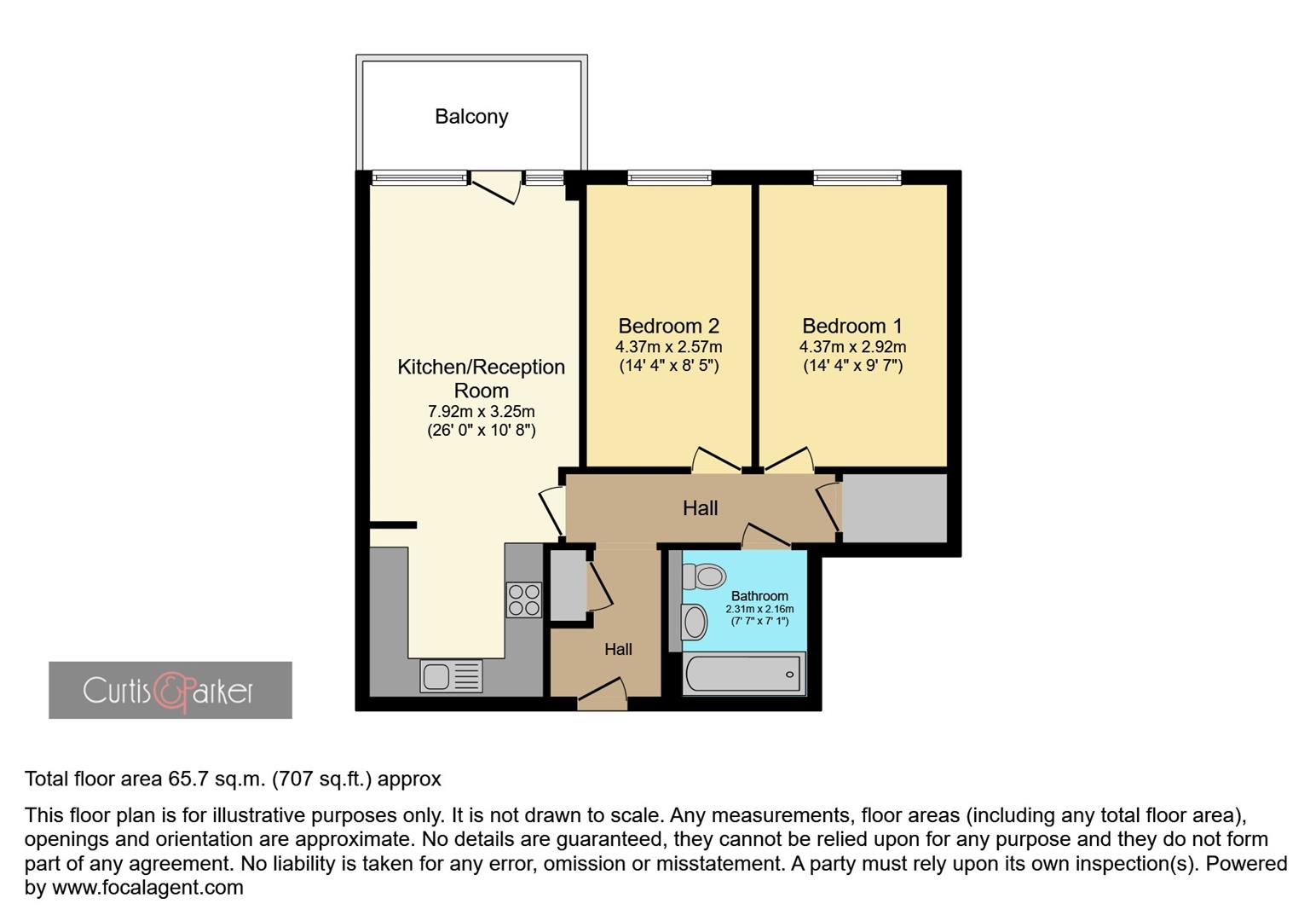 Floorplan for Warple Way, London