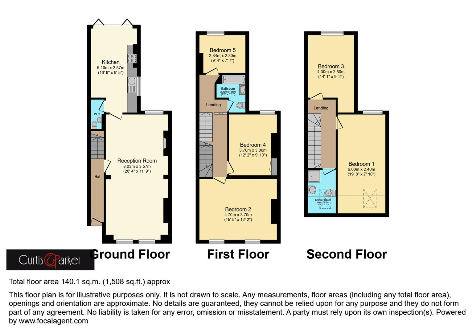 Floorplan for Coldershaw Road, London