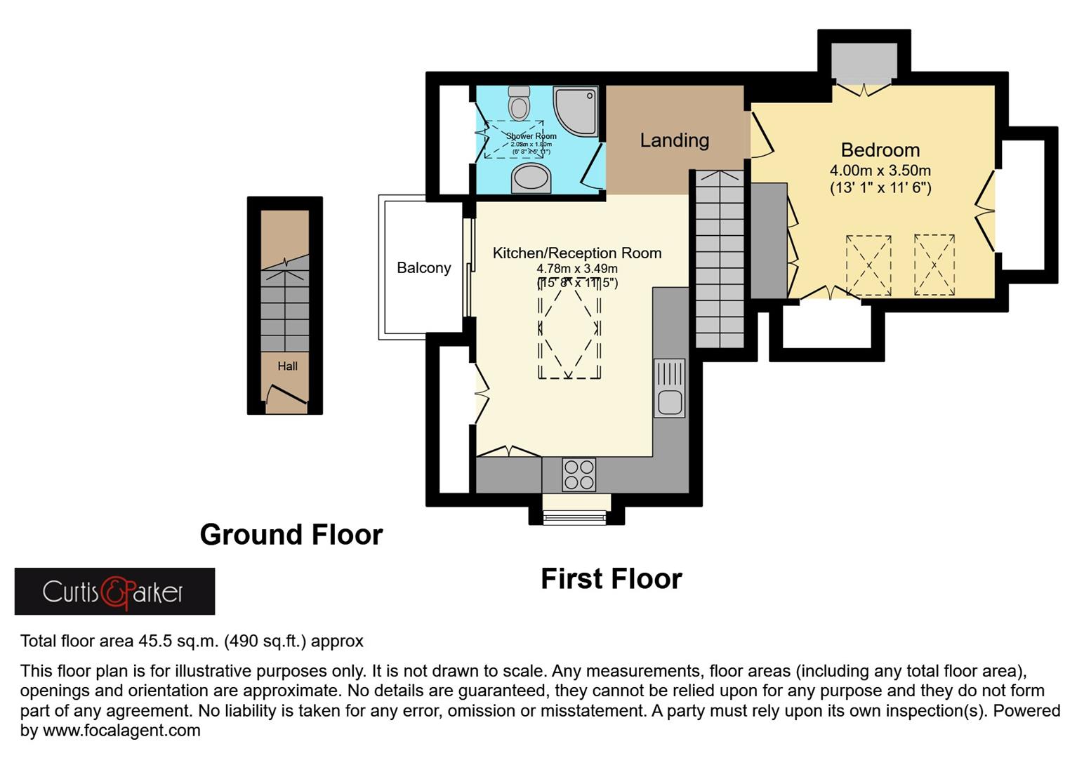 Floorplan for Goldhawk Road, London. W6