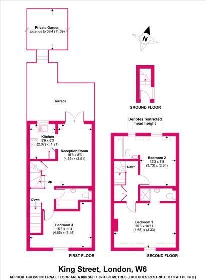 Floorplan for King Street, Hammersmith, W6
