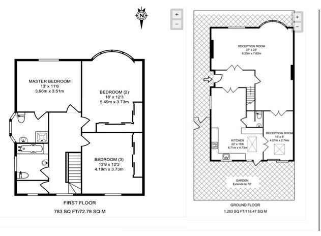 Floorplan for St Dunstans Gardens, Acton, W3