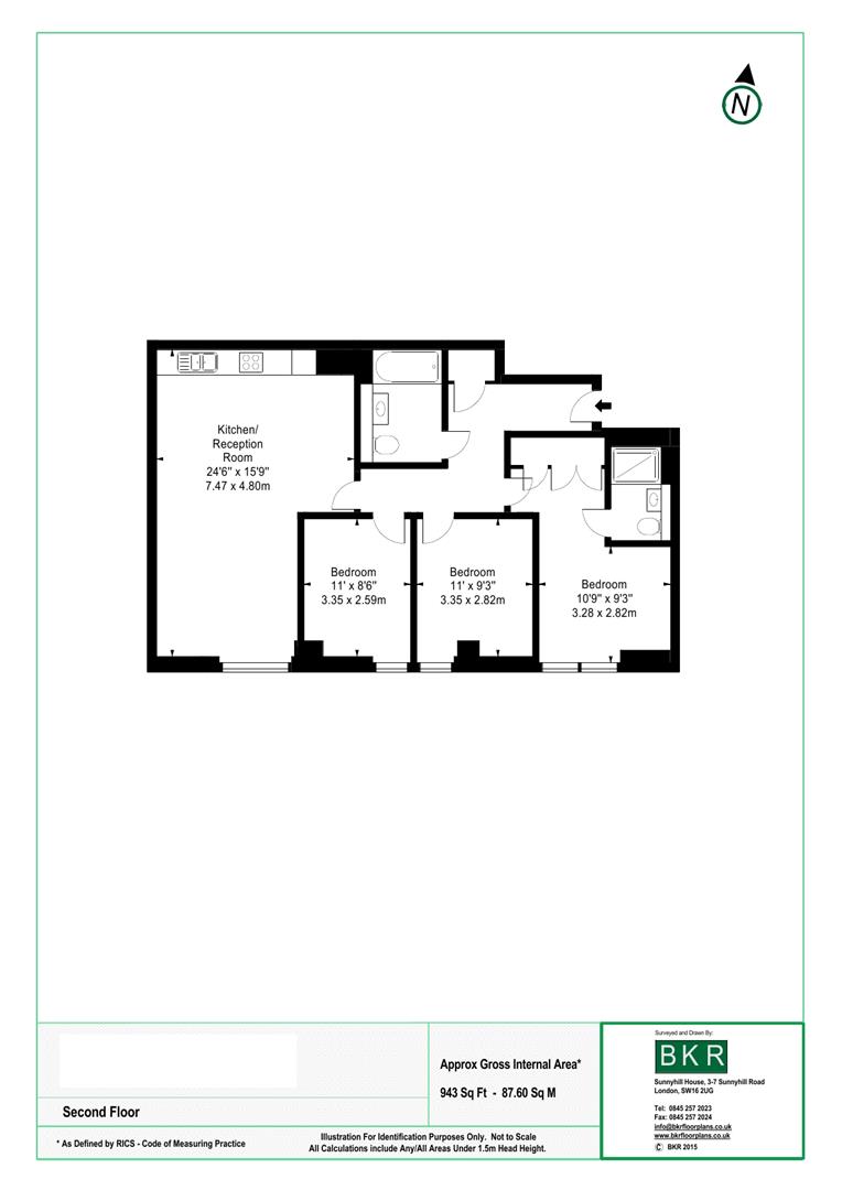 Floorplan for Merchant Square East, Paddington W2
