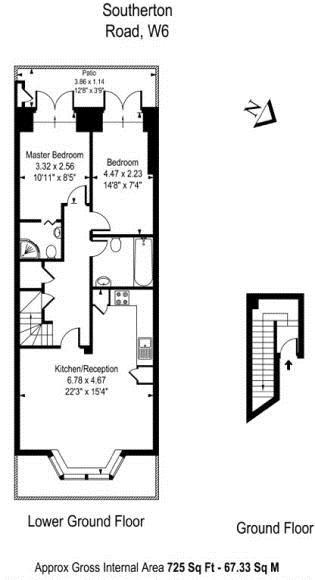 Floorplan for Southerton Road, Hammersmith, W6