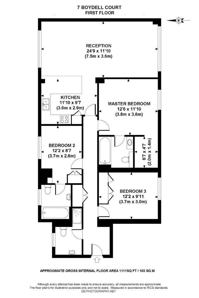 Floorplan for St. Johns Wood Park,NW8
