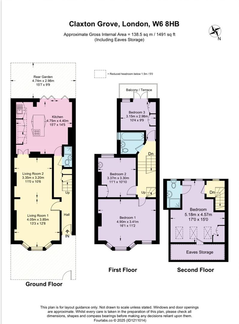 Floorplan for Claxton Grove, London