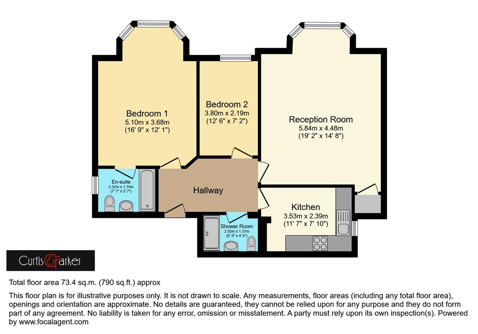 Floorplan for Eaton Rise, Ealing, W5