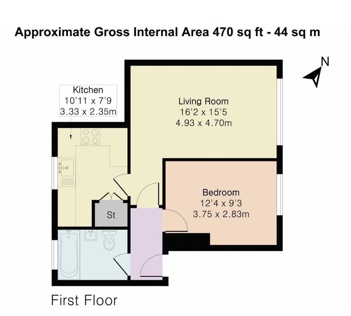 Floorplan for Brindley Close, Wembley, HA0