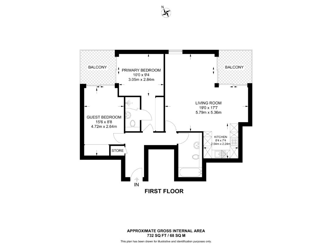 Floorplan for Forty Lane, Wembley
