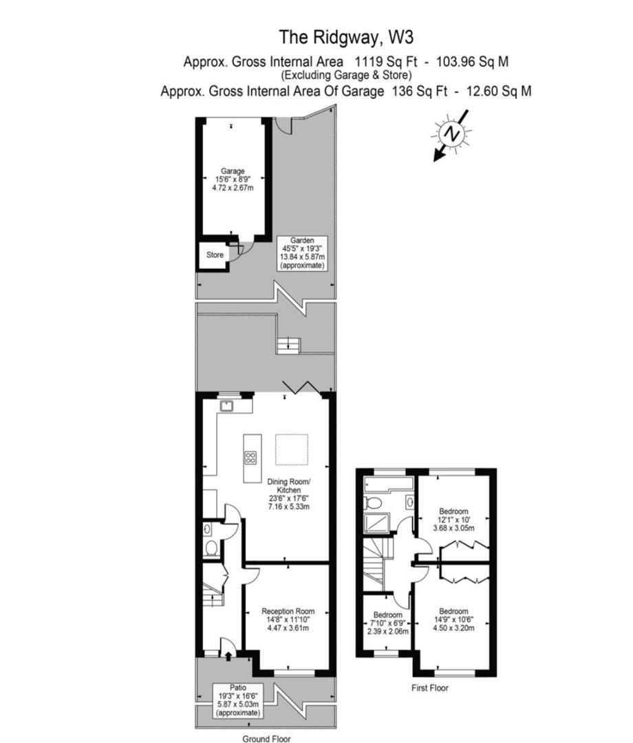 Floorplan for The Ridgeway, Acton Town, W3