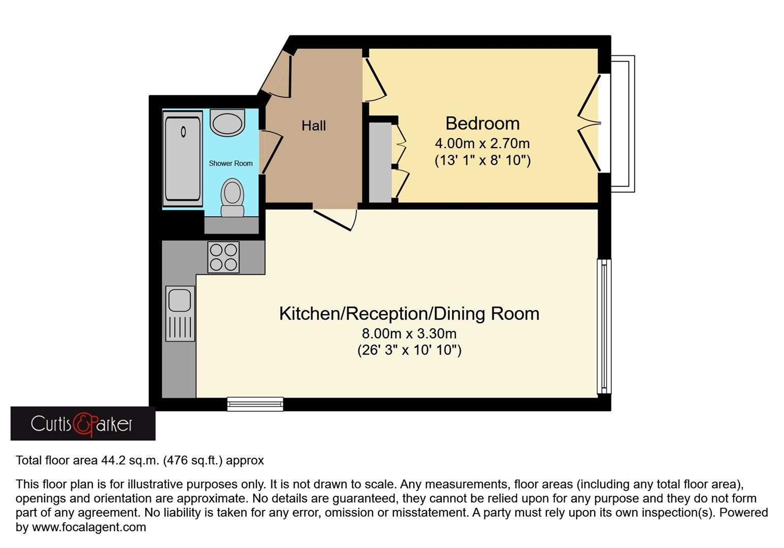 Floorplan for Churchfield Road, Acton, W3