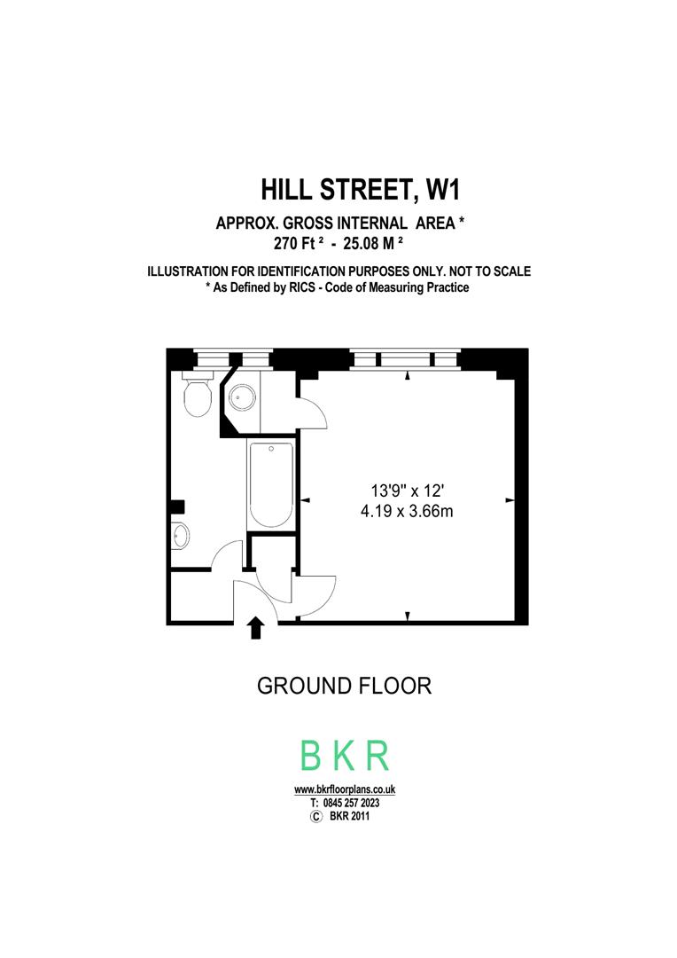 Floorplan for Hill Street, Mayfair, W1J