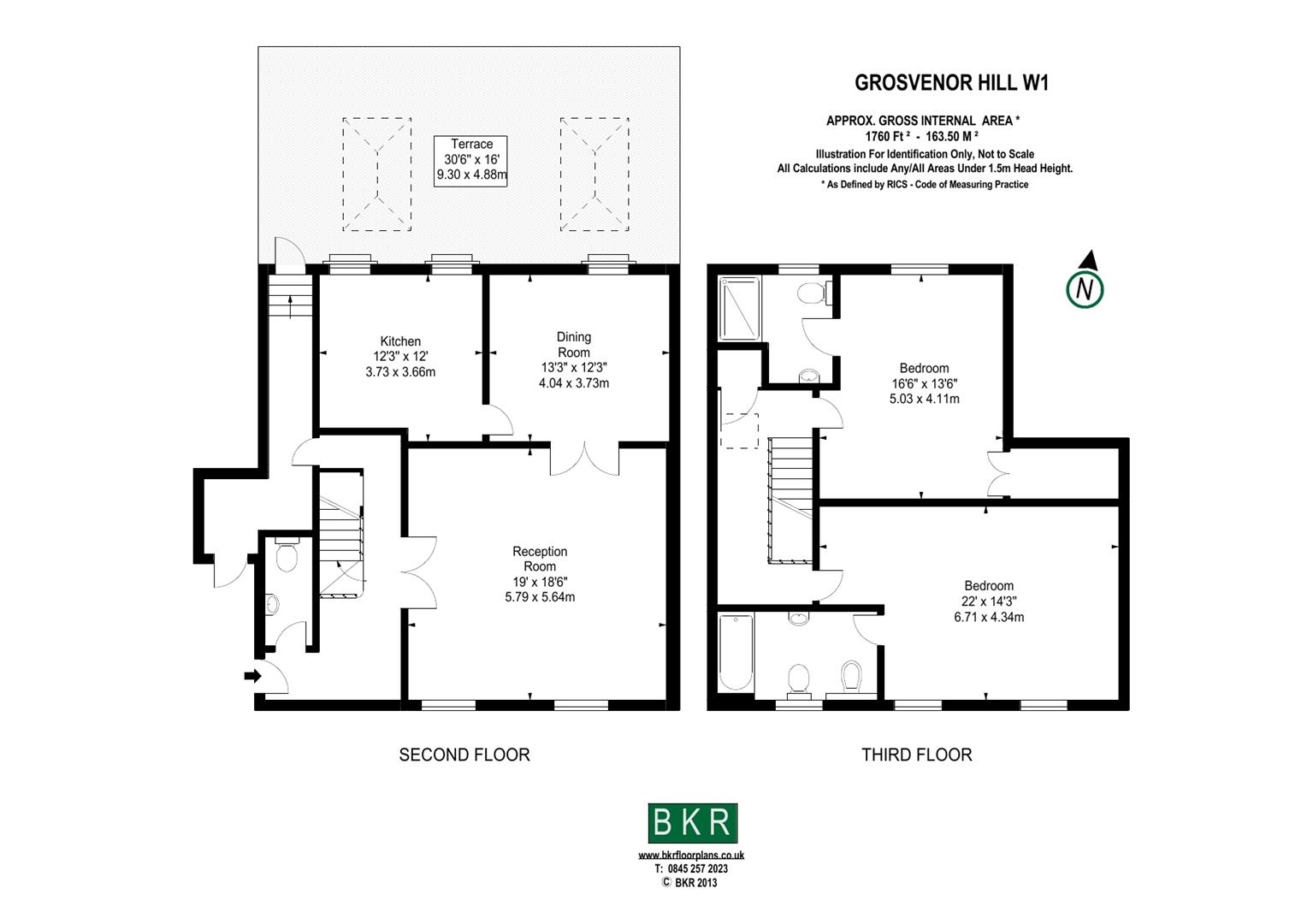 Floorplan for Grosvenor Hill, Mayfair, W1K