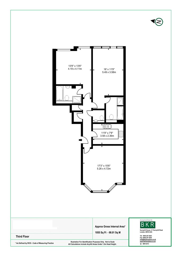Floorplan for Imperial House, Young Street, W8