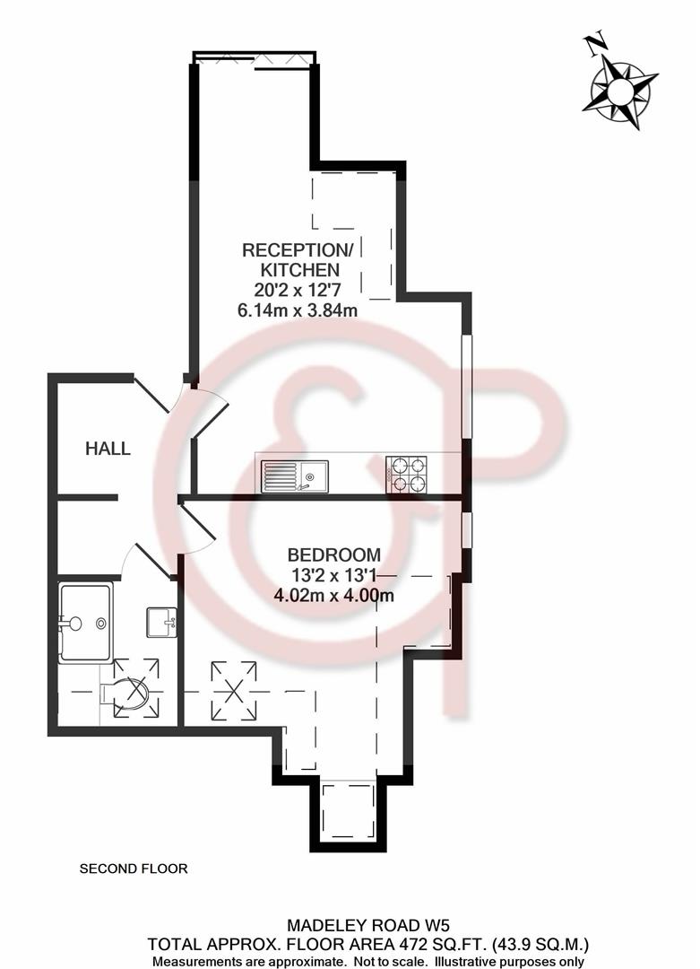Floorplan for Madeley Road, Ealing, W5