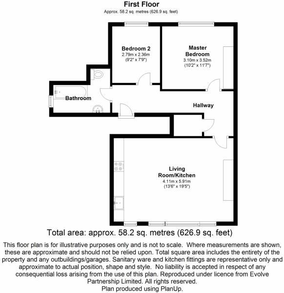 Floorplan for Haven Green, Ealing, W5