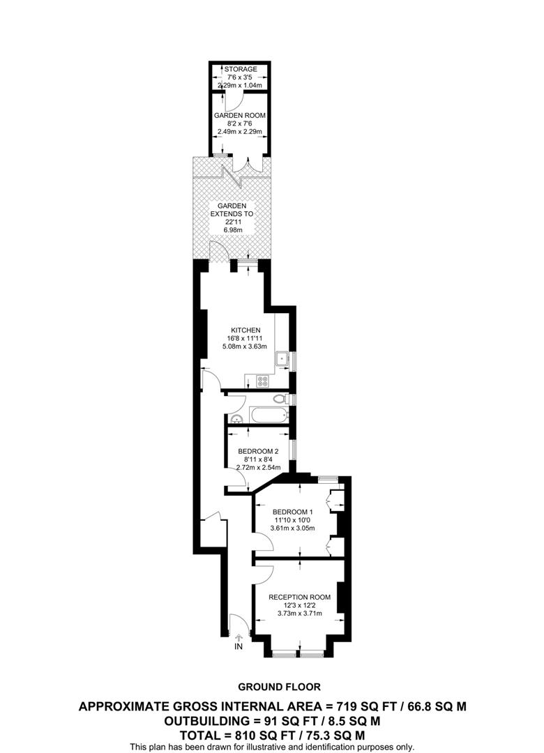 Floorplan for Aylmer Road, London