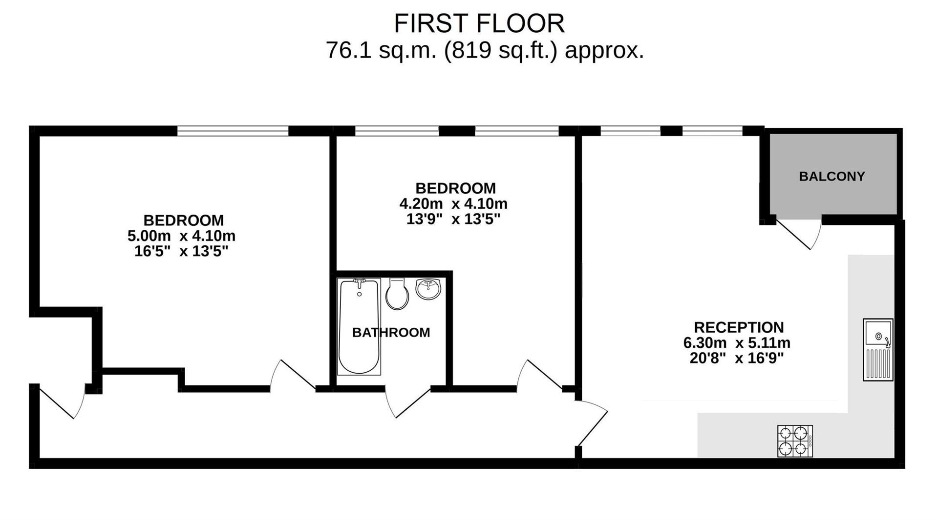 Floorplan for Chiswick High Road, Chiswick, W4