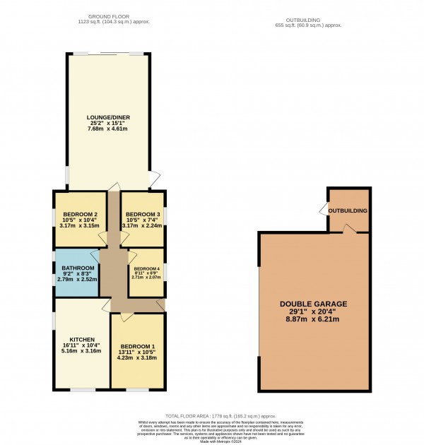 Floorplan for Wootton, North Lincolnshire