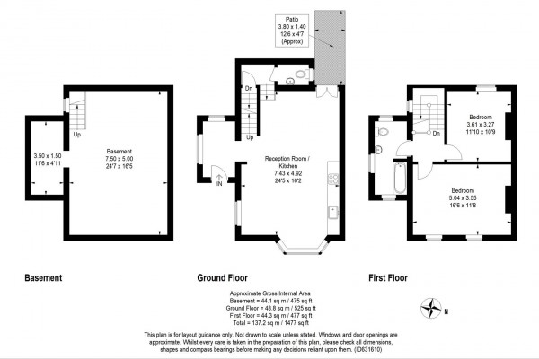 Floorplan for Beulah Road, Walthamstow, London, E17