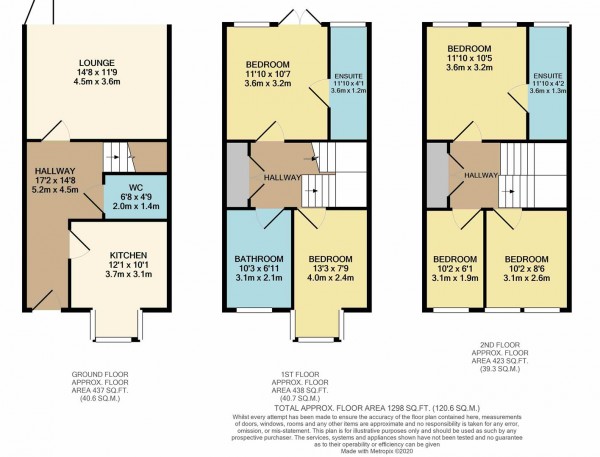 Floorplan for West Avenue, Walthamstow, London, E17