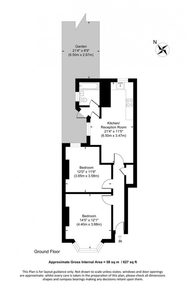 Floorplan for Francis Road, Leyton, London, E10
