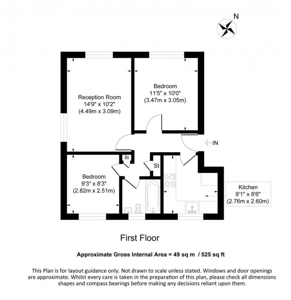 Floorplan for Horne House, Woodlands Road, Walthamstow, London, E17