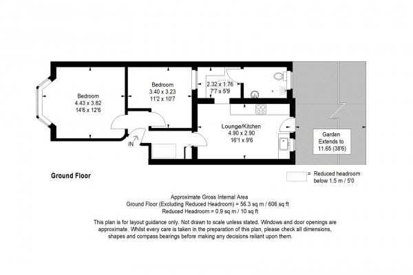 Floorplan for First Avenue, Walthamstow, London, E17