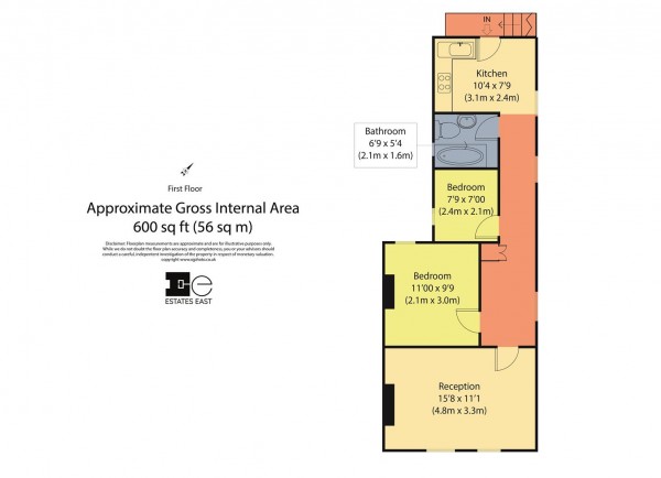 Floorplan for Albert Road, Walthamstow, London, E17