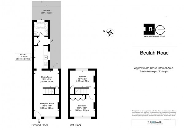 Floorplan for Beulah Road, Walthamstow, London, E17