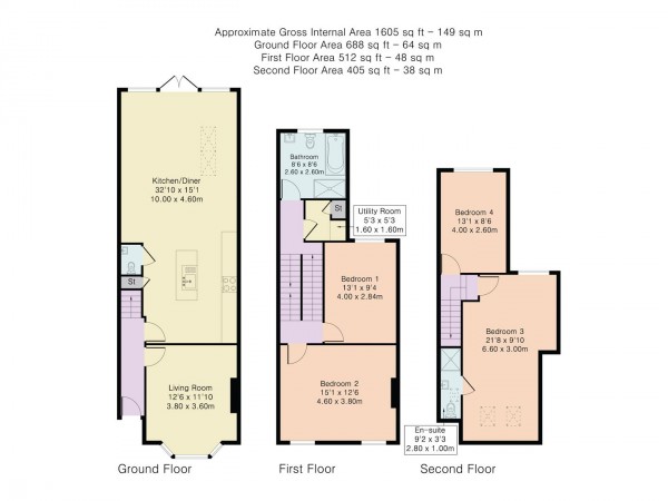 Floorplan for Chelmsford Road, Walthamstow, London, E17