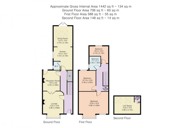 Floorplan for Stanhope Road, Walthamstow, London, E17