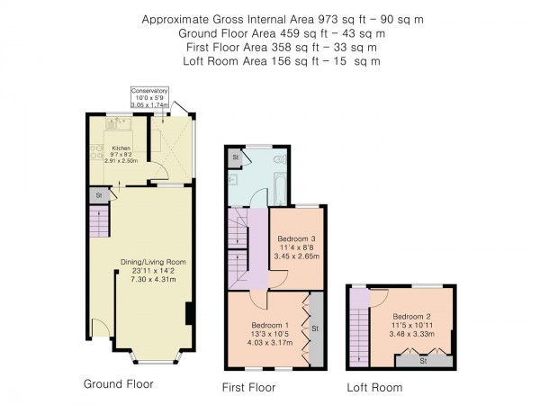 Floorplan for Grosvenor Road, Leyton, London, E10 6LQ