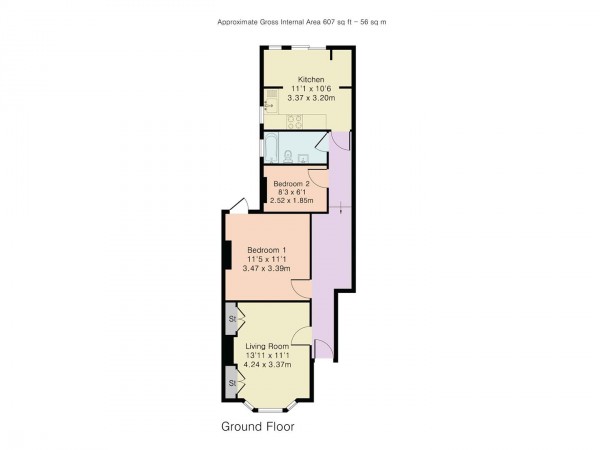Floorplan for Warren Road, Leyton, London, E10