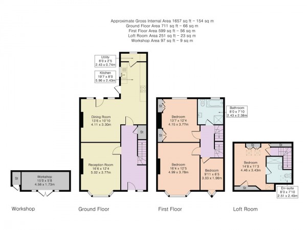 Floorplan for Nottingham Road, Leyton, London, E10